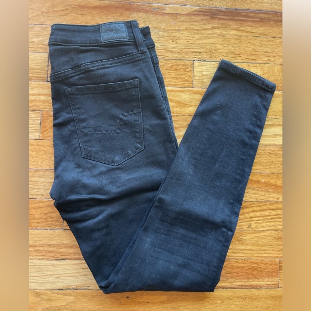 American Eagle black jeans, size 10